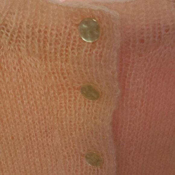 Vintage Handmade 1960's Stunning Wool & Angora Lt. Pink Lined 2 pc. Skirt Set - Picture 2 of 16